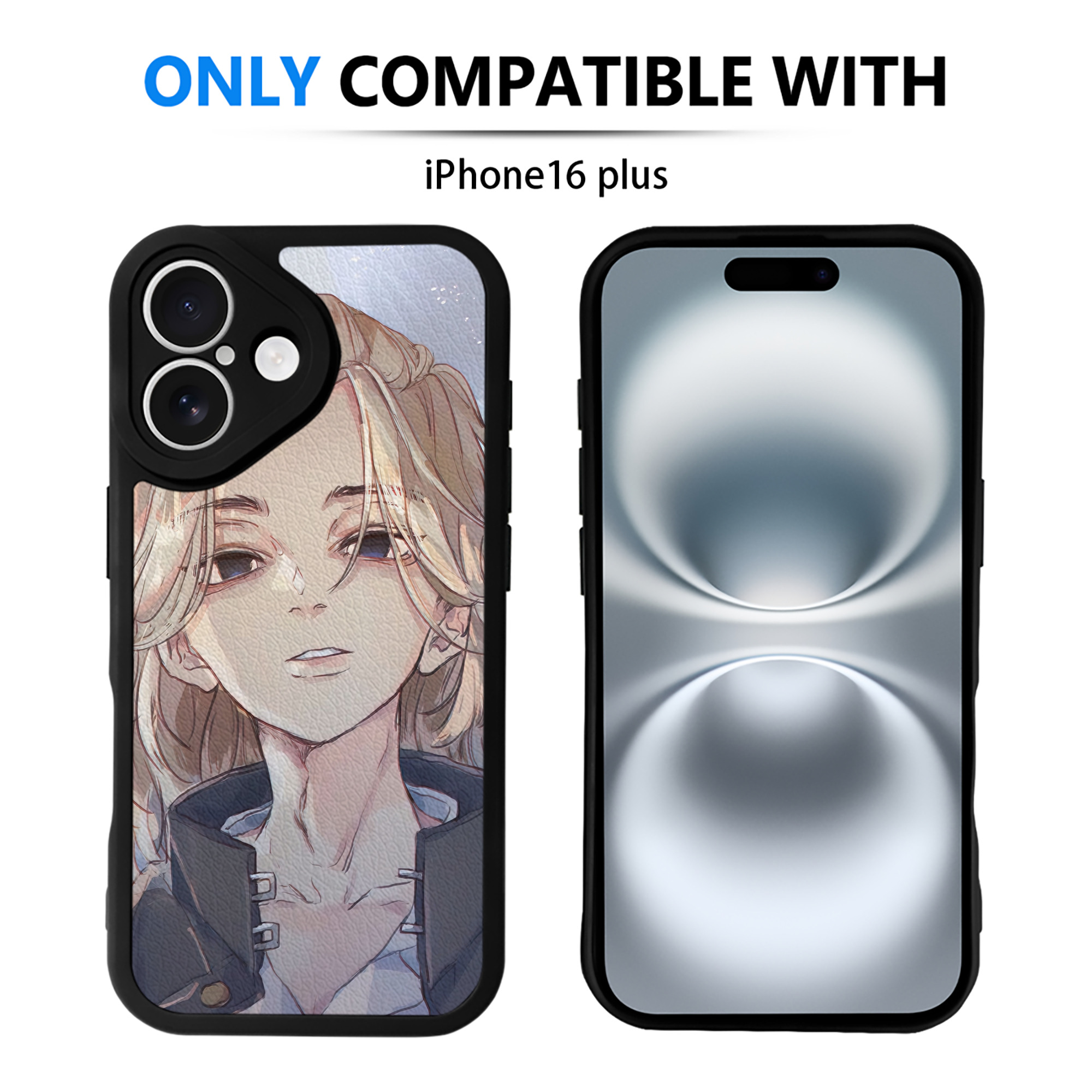 （画像用） 東京リベンジャーズ Tokyo Revengers 【iPhone 16シリーズ対応】シリコンスマホケース（レザー調） 材質：シリコン